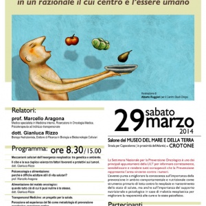 29 Marzo 2014 - Corso ECM, Salute, Alimentazione e Neoplasie